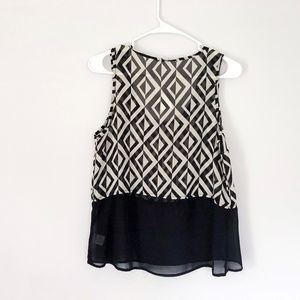 Haut Long Charlotte Russe Femme M/L Blanc Rayures, Col V, Sans Manches